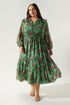 Roxie Floral Tiered Midi Dress Curve